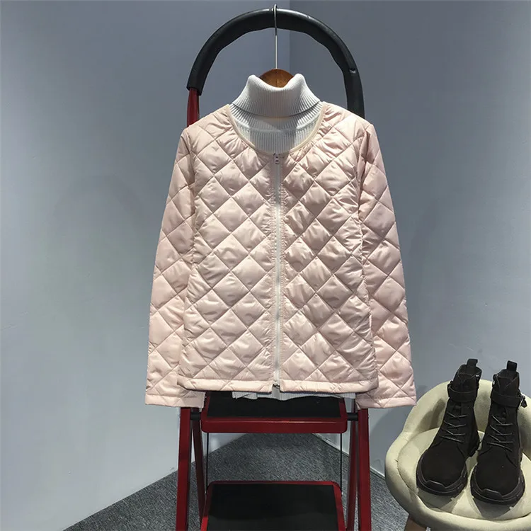 Abrigos de plumón de algodón para mujer, cálida y Parka gruesa, chaquetas cortas finas de color sólido, Tops de talla grande 4XL AB1179, novedad de invierno, 2018