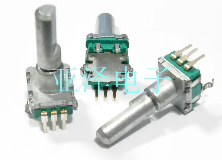 5pcs  EC11 type encoding switch 20, positioning number 20, pulse shaft length 25MM, digital potentiometer pulse switch