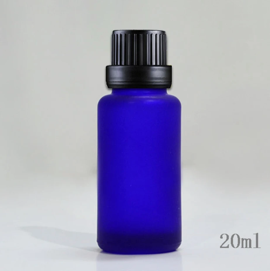 

50pcs wholesale high quality 20 ml frost r oil glass bottle , empty 20ml frosted debugging glass packaging 3 color