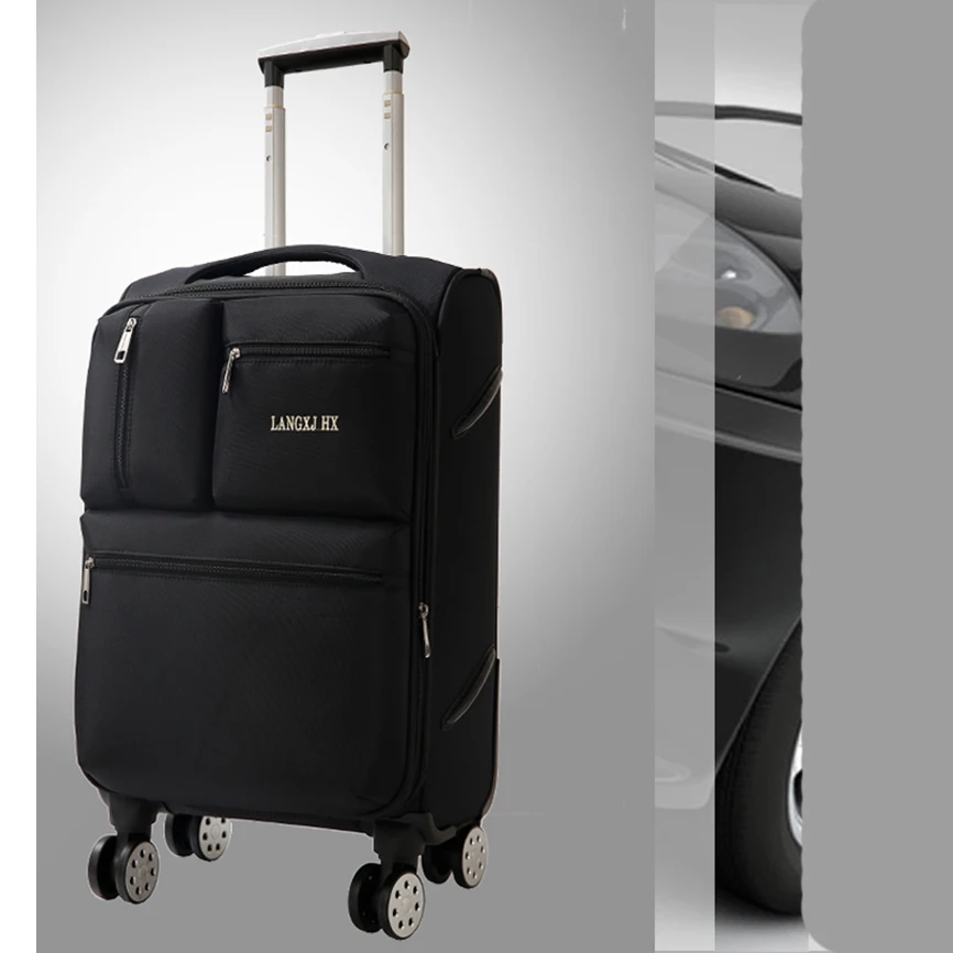 

Letrend Spinner Rolling Luggage Men Travel Bag Women Suitcases Wheel Trolley 20 inch Business Carry On Password Trunk