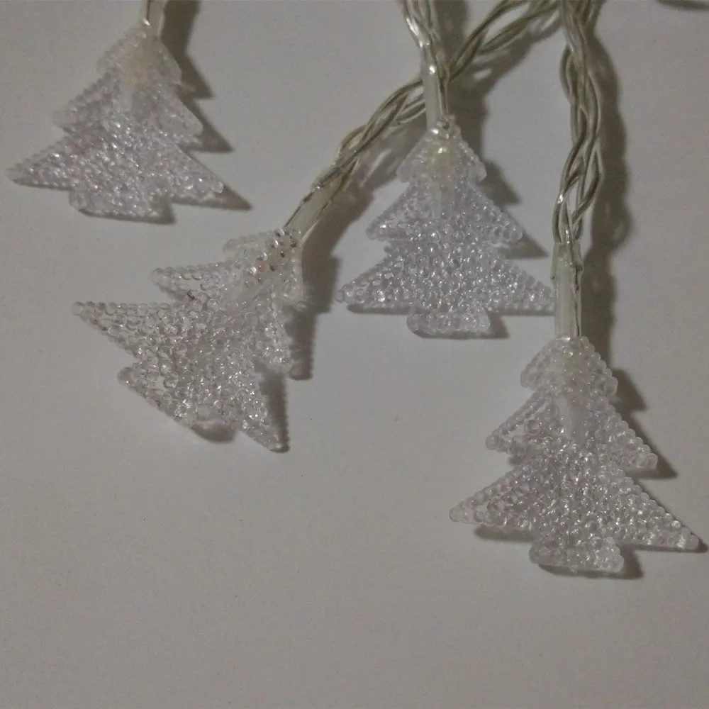 Yiyang LED String 3M 30LED String Lampu Dioperasikan Pohon Natal Bentuk LED Peri Xmas String Lampu Multi-Warna Luces