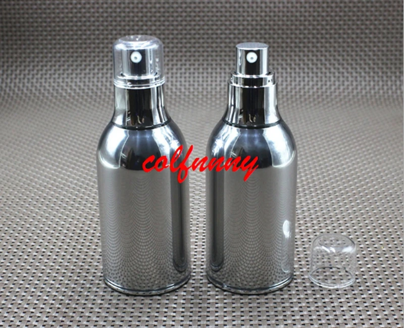 

200pcs/lot Fast Shipping 50ml UV airless bottle Rotation vacuum pump bottle lotion bottle used for Cosmetic Containe