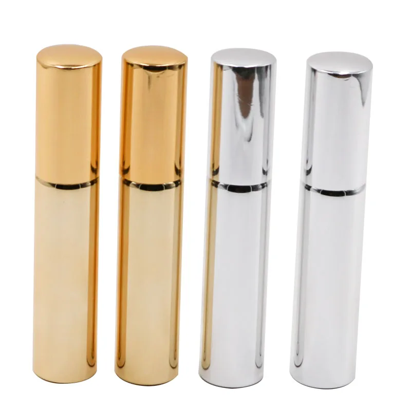 

10ml Portable UV Glass Refillable Perfume Bottle with Aluminum Atomizer Empty Parfum Case for Traveler Wholesale 100pcs/lot