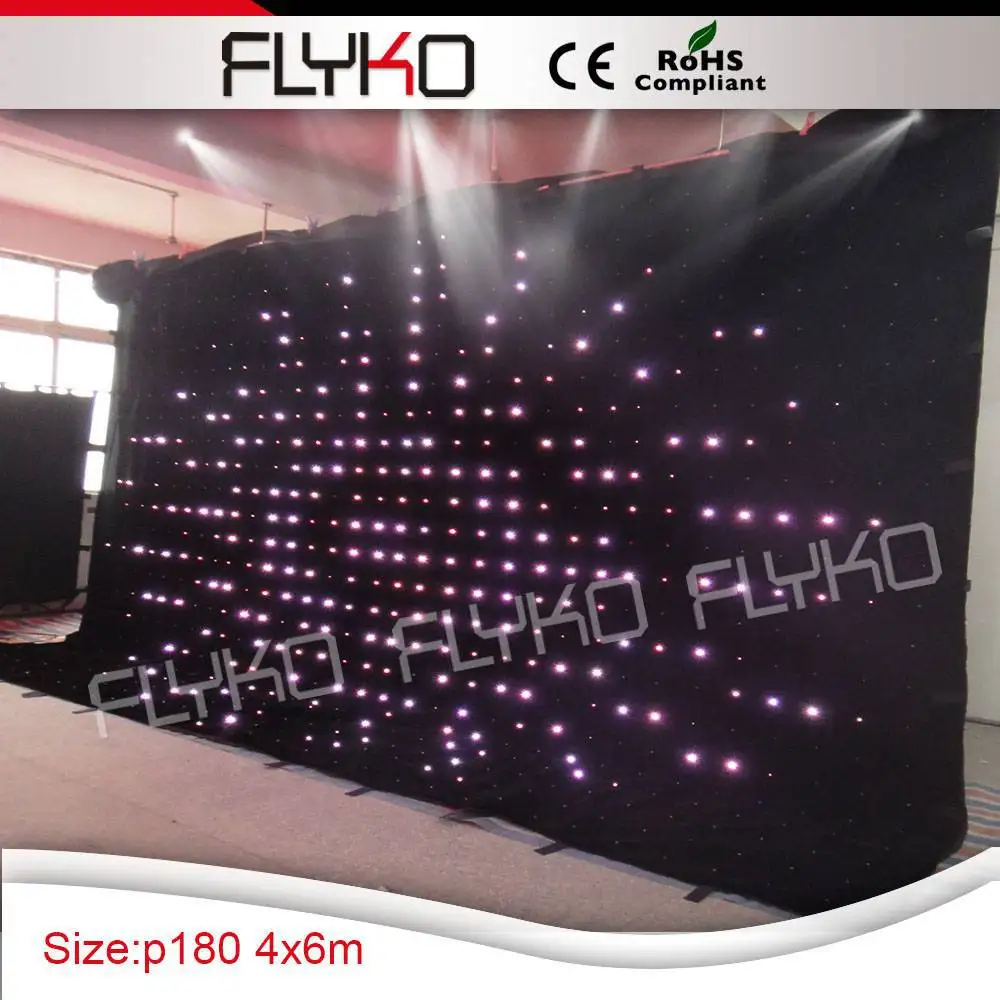 

The new LED video curtain cloth stage lighting KTV bar wedding decorative background hot performance equipment