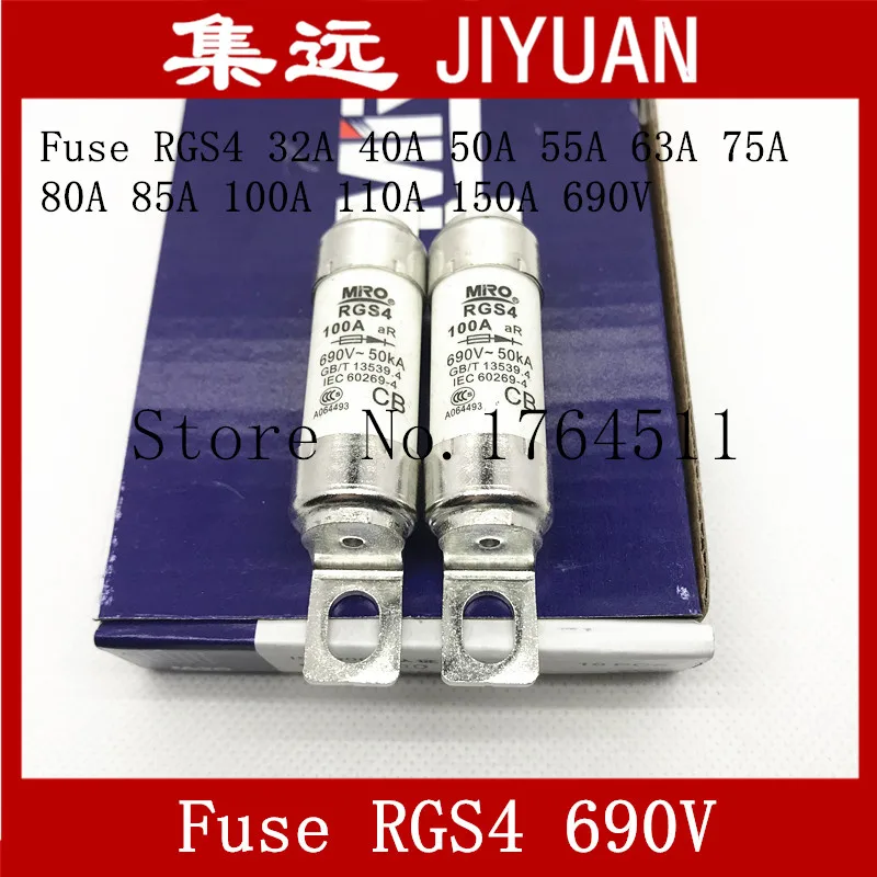 MRO Fuse RGS4 RGS4A 10A 16A 20A 25A 30A 32A 40A 50A 55A 63A 75A 80A 85A 100A 110A 150A 160A 175A 180A 200A 690V bolted fuse -20p