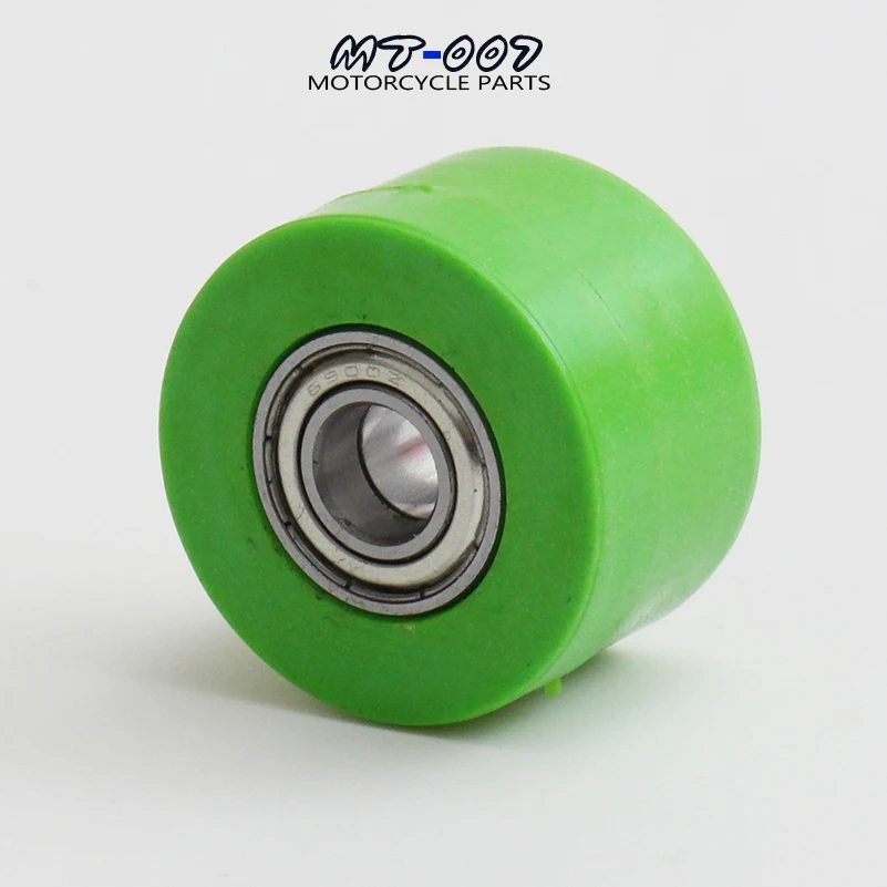 8mm/10mm Drive Chain Pulley Roller Slider Tensioner Wheel Guide For Pit Dirt Street Bike Motorcycle Atv Racing bike GREEN