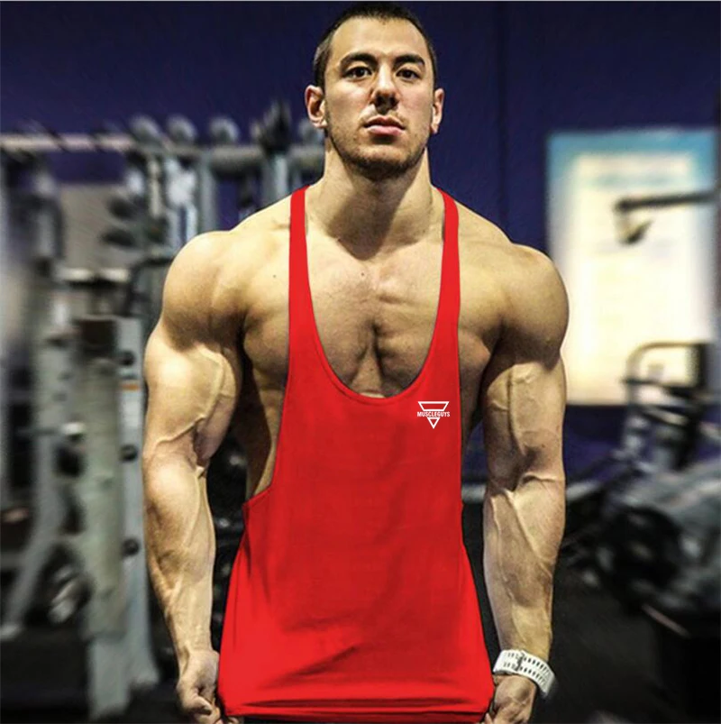 New Bodybuilding Stringer Tank Top Men Fitness Clothing Gym Shirt Brand Muscle vest Workout Cotton Regatas Masculino