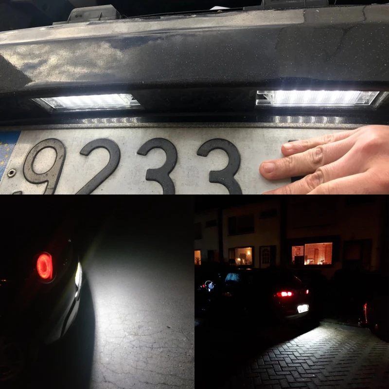 2PCs Canbus Led Number License Plate Lights Auto Replacement Bulb For Alfa Romeo 147 156 159 166 Giulietta Mito GT Spider MiTo