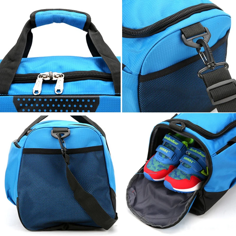 Large Sports Gym Bag With Shoes Pocket Men/Women Outdoor Waterproof Fitness Training Duffle Bag Travel Yoga Handbag