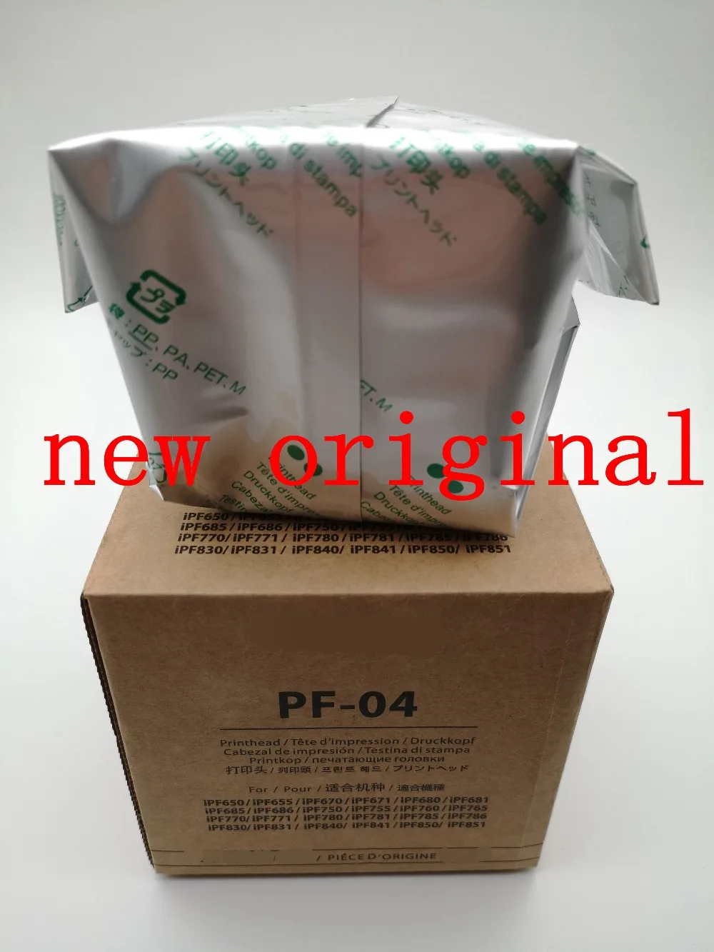 PF-04 New original  Printhead for Canon iPF650 iPF655 iPF750 iPF755 iPF760 iPF765 iPF680 iPF685 iPF780 iPF785 inkjet nozzle PF04