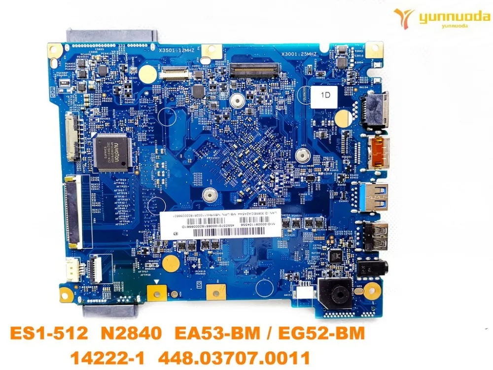 original for ACER ES1-512  laptop motherboard ES1-512  N2840  14222-1  448.03707.0011  tested good free shipping