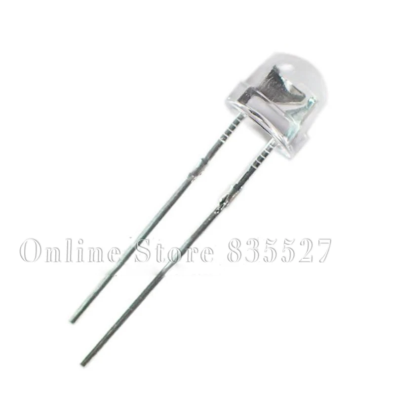 100pcs/lot Bright light green light-emitting diode LED 5MM straw hat LED leg length:16-18mm