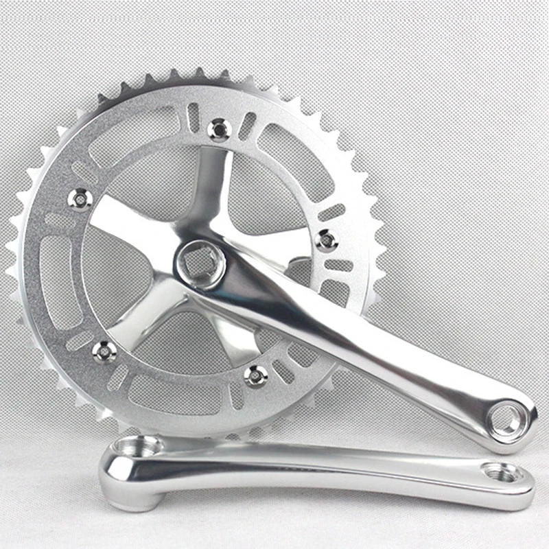 46T*170mm single speed Fixed Gear road bike crankset Fixie Cycling Track Crankset Cranks CNC Free shipping