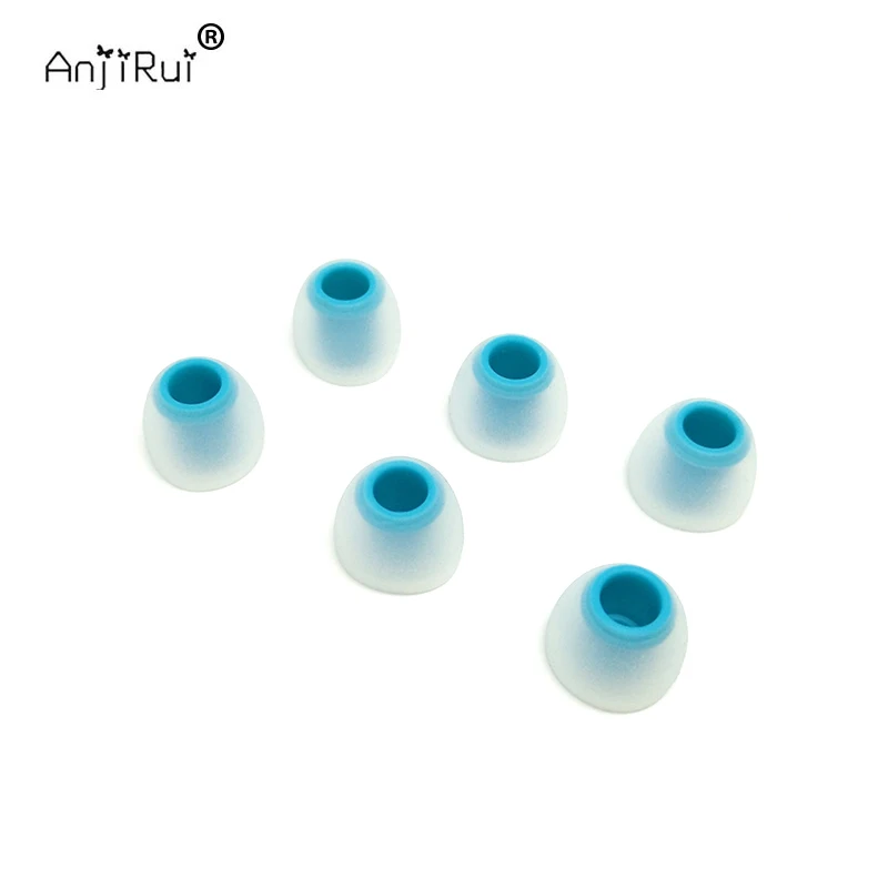 ANJIRUI 3คู่4.0มม.ซิลิโคนหูฟังหมวกหูฟัง-Liners สำหรับบาร์บีคิวคู่สี Liners เคล็ดลับ (12มม.)