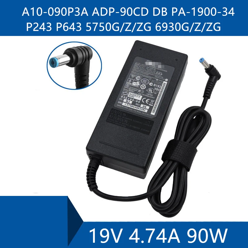 Laptop AC Adapter DC Charger Connector Port Cable For Acer A10-090P3A ADP-90CD DB PA-1900-34 P243 P643 5750G/Z/ZG 6930G/Z/ZG