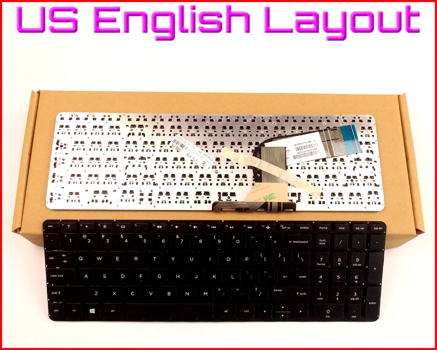 

New Keyboard US English Version for HP Pavilion 15-p043cl 15-p043nr 15-p044nr 15-p283nr 17_f111nr 17-f029wm 17-f100nr Laptop