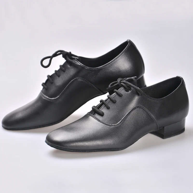 Latin Shoes BD Dance Shoes For Men Boy Ballroom 100% Cowhide Durable Wear Social Genuine Leather Jazz Non-slip Sole 301 Canvas