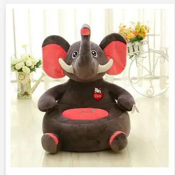 about 50x48cm cartoon animal design plush toy elephant, panda ,Orangutan Dinosaur sofa tatami plush toy sofa floor seat cushion