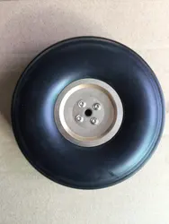 RC Airplane PU wheel with Dia-Casting Aluminum hub 4.0'' / 102mm (D102mm x d5.1mmx H35mm) for 100cc-120cc RC airplanes