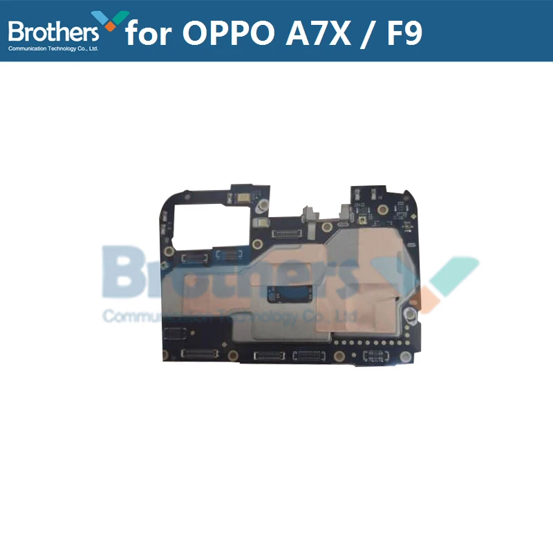 For OPPO F9 A7X Motherboard 64G Version for OPPO A7X F9 Mainboard Flex Cable Phone Replacement Tested Original Quality Working