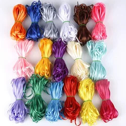 25 Yards 3 mm Width Handmade DIY Material Silk Satin Ribbon For Arts Crafts Sewing Christmas Wedding Party Decoration Gift Wrap