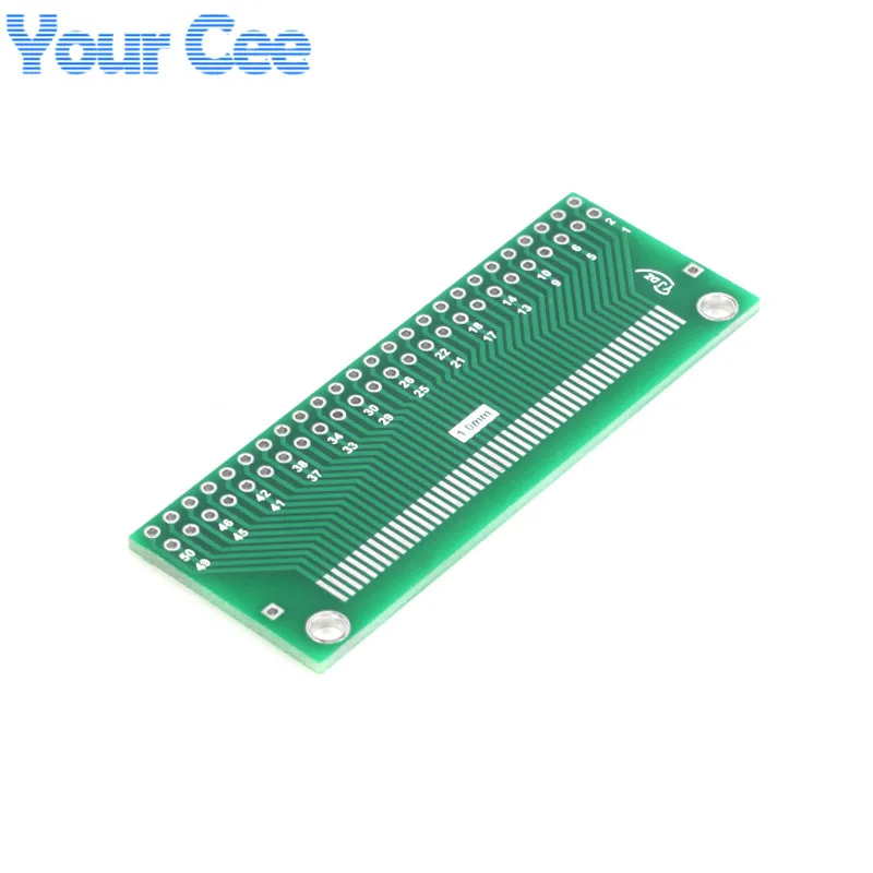 5pcs/1pc 50P 0.5mm/1.0mm FFC FPC to DIP 2.54MM Pitch Adapter Plate TFT LCD Socket SMD Converter PCB Board