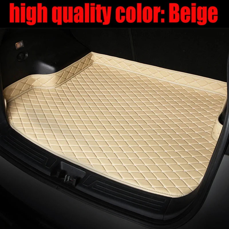 

Special custom made car Trunk mats for Volkswagen Beetle Eos Golf Passat sharan leather Anti-slip carpet liner