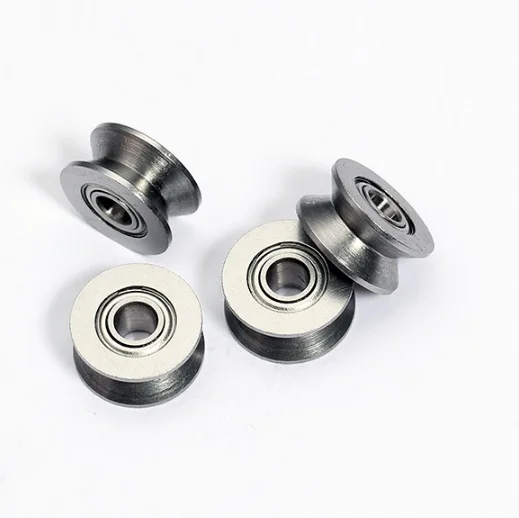 

50/100pcs V624ZZ V624 ZZ 624W 4x13x6mm V groove ball bearing roller wheel for guide track 4*13*6mm