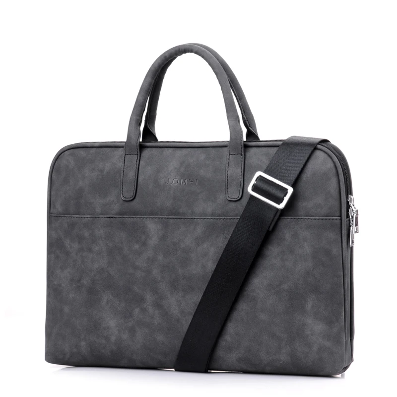 Imagem -04 - Retro pu 13 13.3 14 15 15.6 17 17.3 Polegada Bolsa de para Laptop Bolsa do Computador de Notebook Ombro Pasta Maleta Mala Adequado para Homens e Mulheres Aluno Aluna