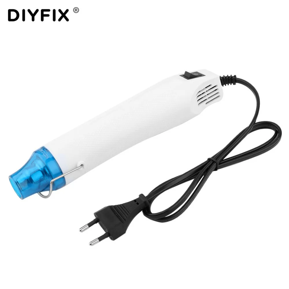 DIYFIX 220V Electric Hot Air Gun Heat Gun DIY Power Tool 300W High Temperature EU Plug Heat Gun with Supporting Seat