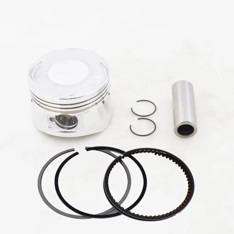 Motorcycle 52.4mm Piston 15mm Pin Ring 1.0*1.0*2.0mm Set For Honda JOYING WH125T-3 WH125T-5 Cruising WH125T-6 WH125LZ STREAM 125