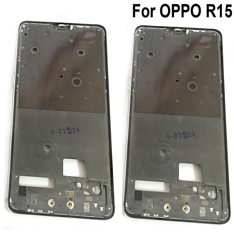 

Original LCD Holder Screen Front Frame For OPPO R15 r15 Housing Case Middle Frame No Power Volume Buttons R 15 Repair Parts