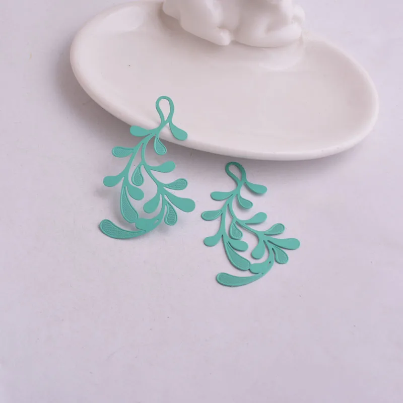 30 Stück AB2840 32*58mm Große Ast-Anhänger Ohrring-Zubehör DIY Schmuckzubehör – Detail 4