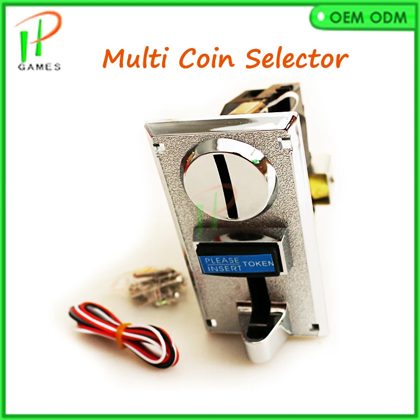 High quality Multi selector coin acceptor 15mm-29mm different coins signal output signal Jamma arcade game machine accessories