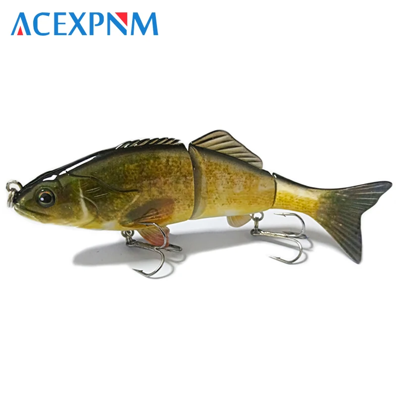 

2019 New Hard Fishing Lure 3 Segments Artificial Lure Multi Jointed Swimbait Lifelike Crankbait Sinking Wobblers 50g 15cm