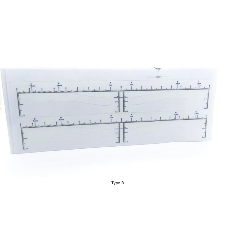 Microblading régua adesivo descartável tatuagem moldar ferramentas tatuagem acessórios desenho gudie 3 tipo sobrancelha completa desgin 3d fazer