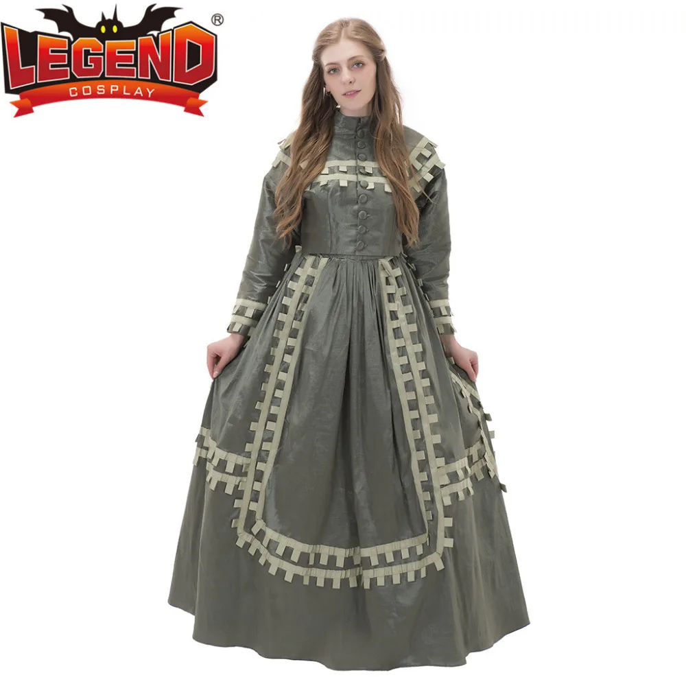 Antique Civil War Era Day Dress Victorian Day Dress 1860s Victorian Dress Gown Adult Medieval Renaissance Dress Costume Cosplay