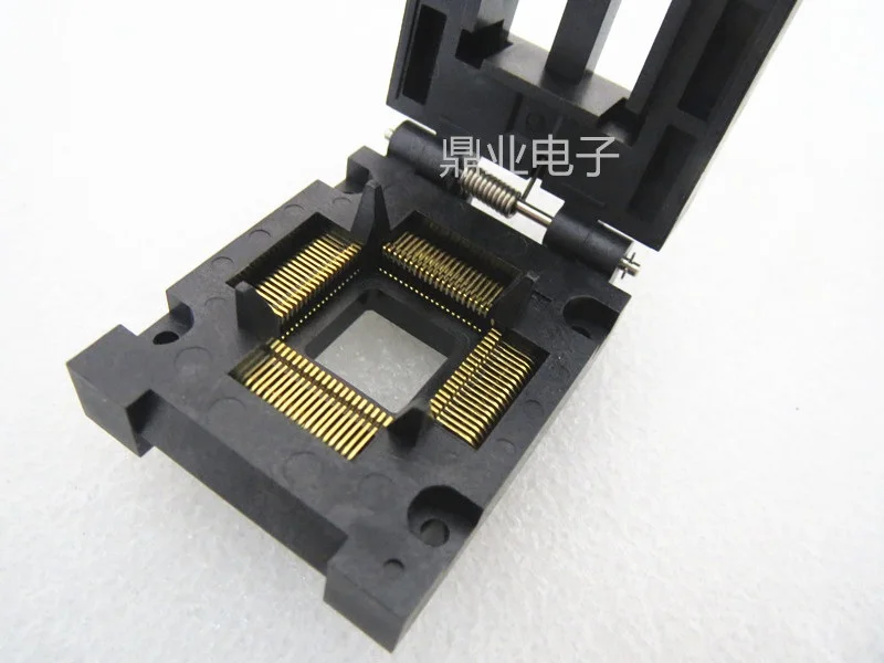 

Clamshell 100%New&Original FPQ-80-0.65-02B QFP80 PITCH: 0.65MM IC Burning seat Adapter testing seat Test Socket test bench