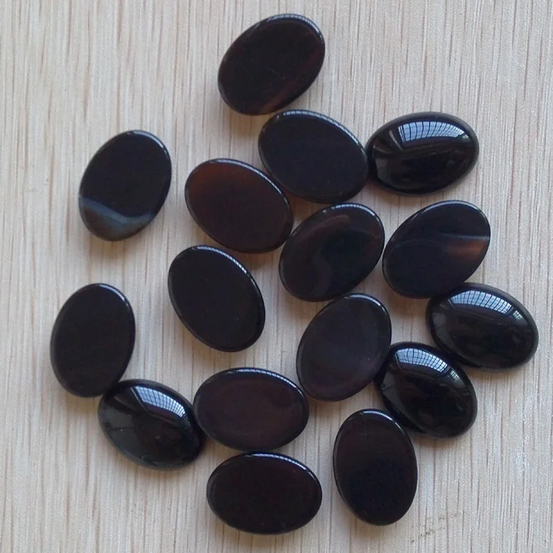 Wholesale 30pcs/lot  fashion good quality black Onyx Oval CAB CABOCHON stone beads 25x18mm for DIY jewelry Accessories making