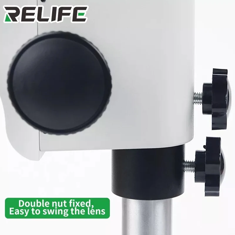 RELIFE RL-M2 7-45 مرات مجهر المجهر التفتيش PCB إصلاح المجهر 144 LED ضوء مصدر الهاتف إصلاح أداة