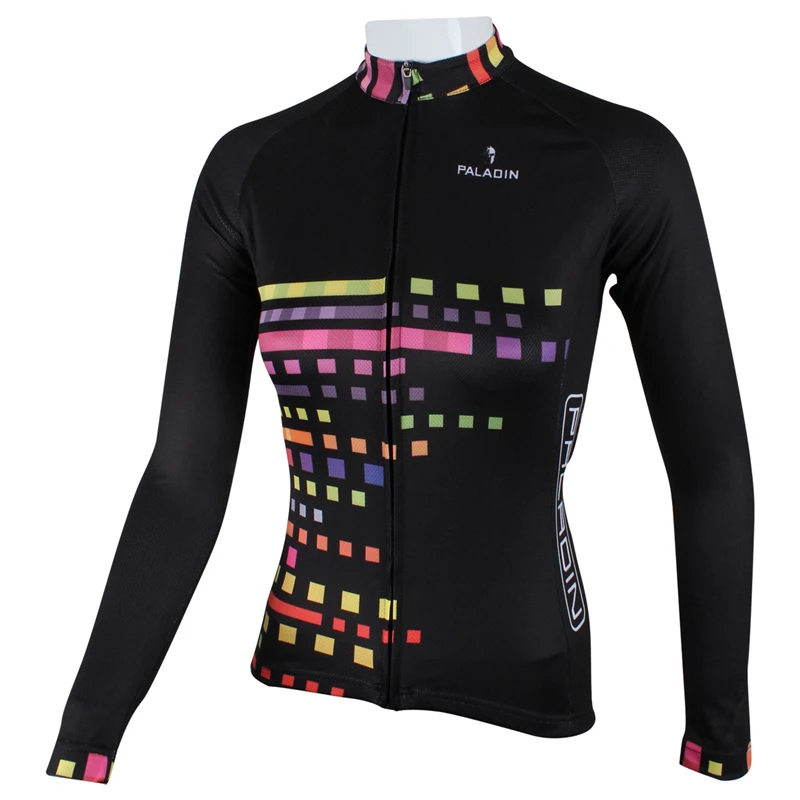 

ILPALADINO Women's Long Sleeve Cycling Jersey Tops Breathable Quick dry Sports Bike Clothing Ropa Ciclismo