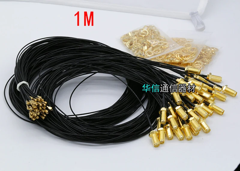 U.FL ipx IPEX to SMA female Cable very long U.FL to SMA pigtail for GSM/2G/3G/4G/5G/5.8G/433MHz RG1.13 1 meter