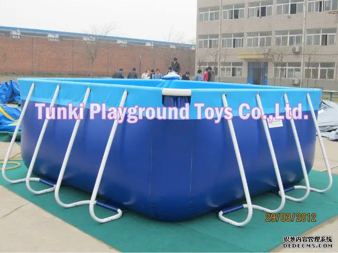 New product Rectangular metal steel frame swimming pool with factory price