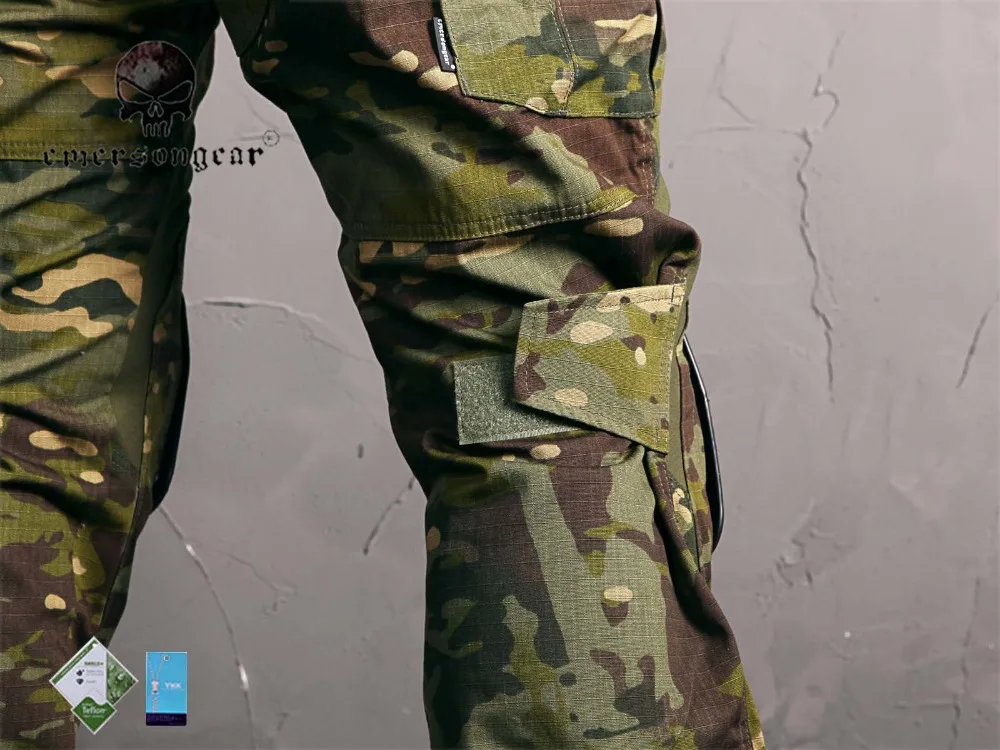 emersongear-Combat G3 Tactical Pants, Airsoft Bdu Trousers with Knee Pad, MultiCam Tropic EM9281