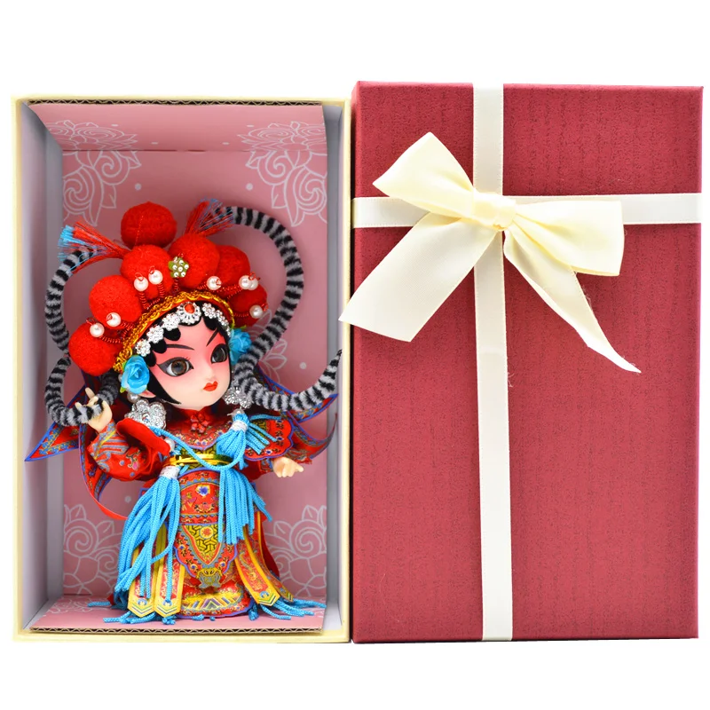 

2019 new fortune east charm peking opera character doll like bjd blyth dolls hua dan with makeup joint body high quality