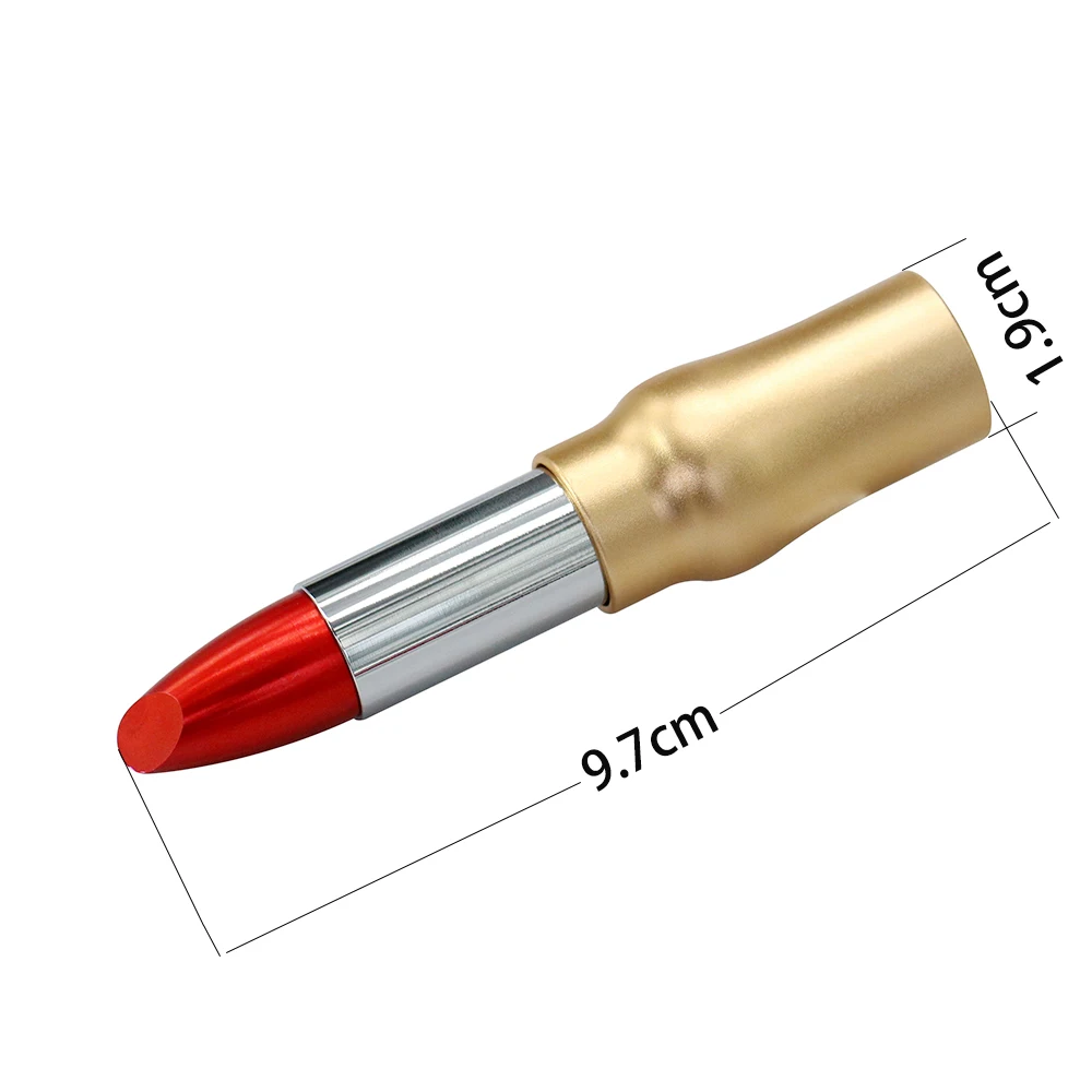 ความจุจริง 32GB Pendrive โลหะลิปสติกแฟลชไดรฟ์ USB 4GB 8GB 16GB 32GB 64GB pendriveThumb ไดรฟ์ Card Memory