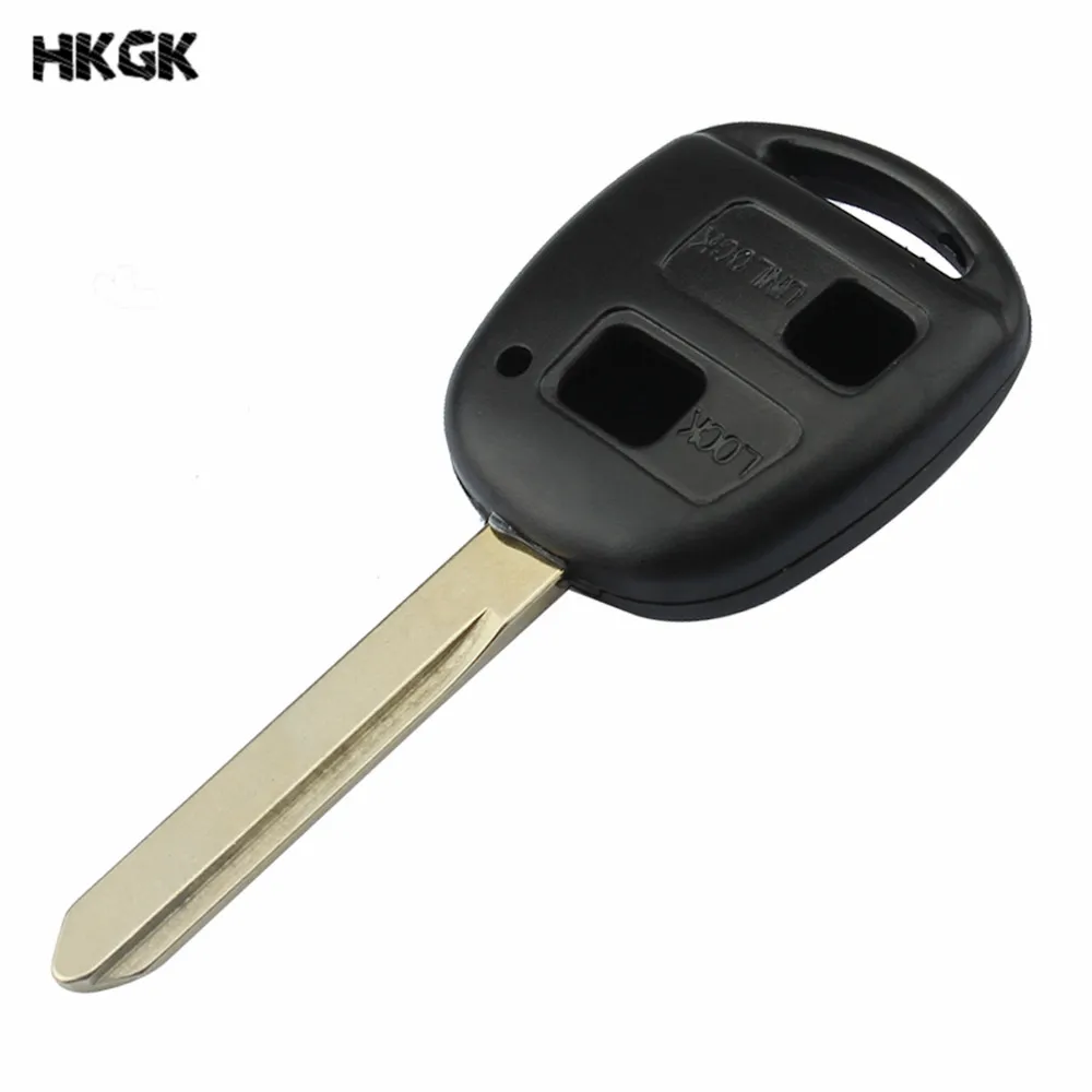 

2 Button Uncut Blade RemoteCar Key Case Shell For Toyota Corolla/RAV4/Prado/Yaris/Camry Car Remote Key Shell Case P5