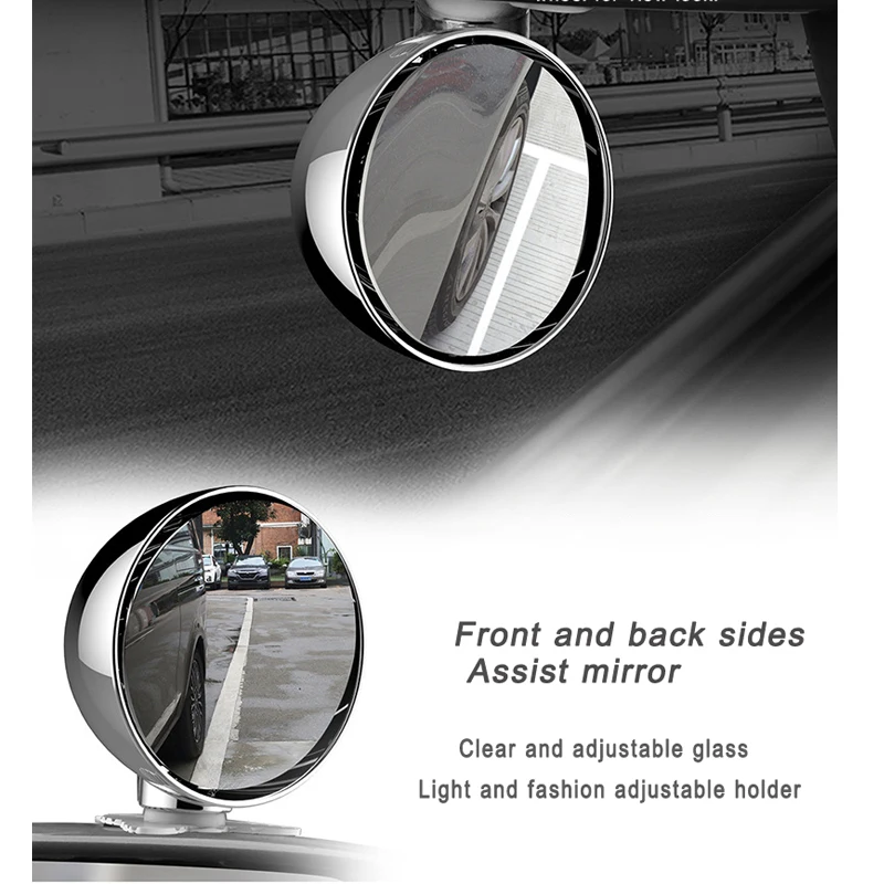 YASOKRO Multifunction Car Blind Spot Mirror Wide Angle Mirror Adjustable Convex Rear View Mirror Car Back Seat Baby mirror