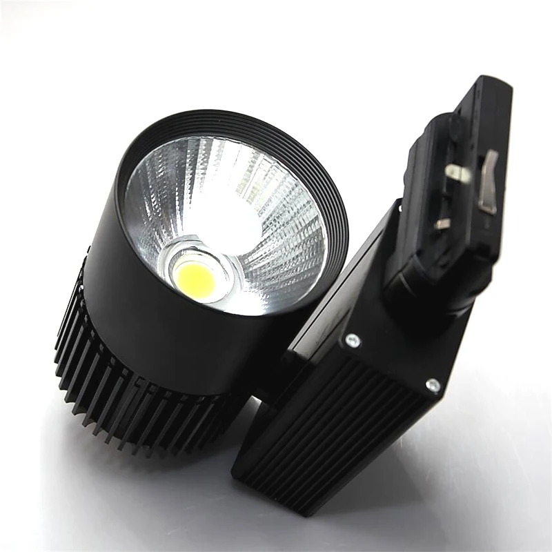 40W 4 draht COB LED Track licht AC110-240V Track Beleuchtung LED Spot Wand Lampe Schiene Led-strahler Ersetzen Halogen Lampen