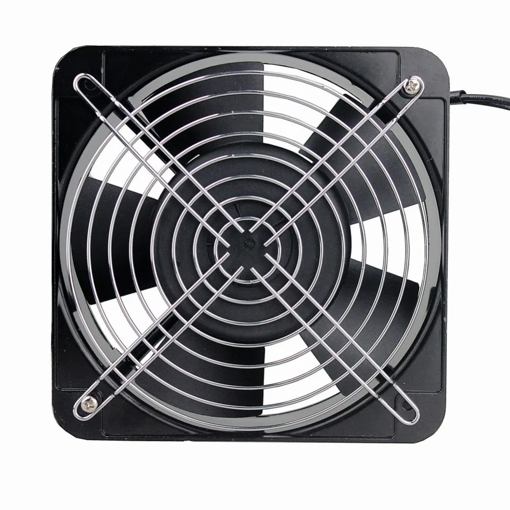 Imagem -02 - Gdstime-ventilador Axial ca de 110v 115v 120v 150 mm 15cm Ventilação Industrial Projetos de Exaustão Ventilador com Malha de Ferro e Tomada